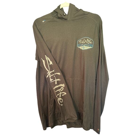 Men's Salt Life Hoodie 2 sided pocket size Medium like new! - Picture 1 of 6